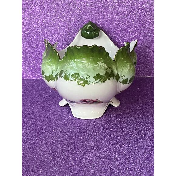 MZ Austria Footed Decorative Creamer Bowl  Porcelain  Moritz Zdekauer 933 - Picture 2 of 8